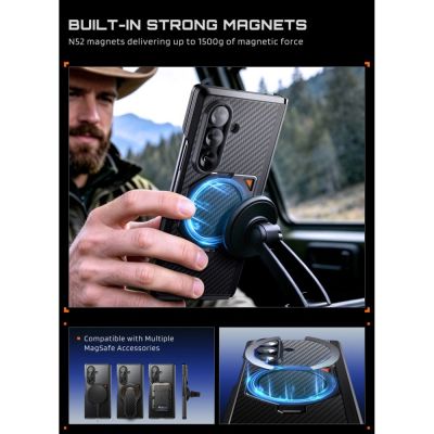 6. Supcase UB Aero MagSafe 2er-Set Schutzhülle für Samsung Galaxy Z Fold 8 Ultra – Schwarz