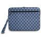 3. DKNY Sleeve Laptoptasche mit Karomuster und bedruckten Streifen, 14 Zoll, Blau