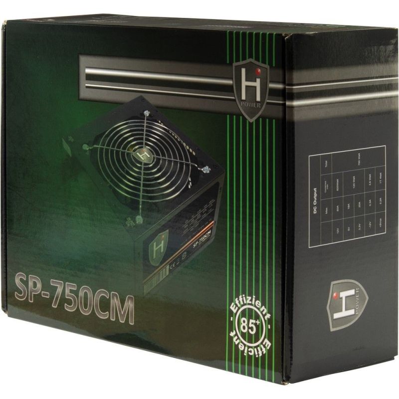 5. Inter-Tech HiPower SP-750CM Netzteilmodul 750 W 20+4 Pin ATX Schwarz
