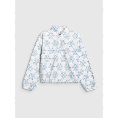 8. 4F Warmer Oversize-Fleece mit Aufdruck für Mädchen 4F 4FJRAW25TFLEF440-90A