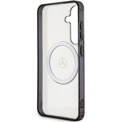 7. Mercedes gedrucktes Logo MagSafe-Hülle für Samsung Galaxy S24 – transparent