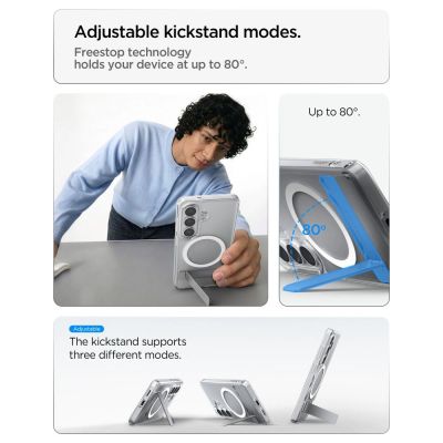 8. Spigen Ultra Hybrid S Mag MagSafe Hülle für Samsung Galaxy S26 – Transparent und Weiß