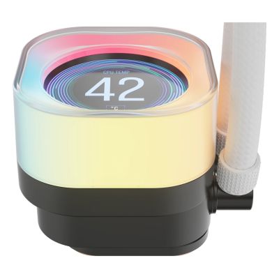 2. Corsair iCUE LINK TITAN 240 RX LCD Prozessor All-in-One Flüssigkeitskühler 12 cm Weiß 1 Stück.