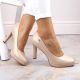 3. Sergio Leone W SK53N Pumps mit Absatz und Plateau beige