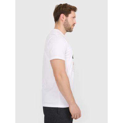4. Herren-T-Shirt mit Aufdruck, regulär, Größe 4F 4FRAW25TTSHM3612-10S