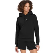 adidas Essentials Damen-Sweatshirt mit kleinem Logo, warm und gemütlich, Schwarz, JN1861