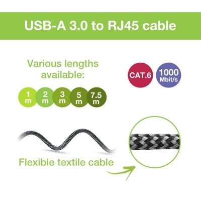 5. TECHLY USB-A ZU GIGABIT ETHERNET RJ45 1M ADAPTER/NETZWERKKABEL