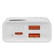 8. Baseus Adaman2 Powerbank mit Digitalanzeige 2x USB-A / 1x USB-C 10000mAh 30W - Weiß