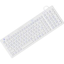 KeySonic KSK-6031INEL-Wh (DE) Industrielle USB-Tastatur QWERTZ Deutsch Weiß