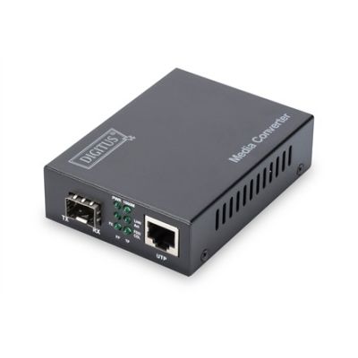 7. Medienkonverter RJ45 10/100/1000Base-T auf SFP 1000Base-SX/LX (ohne SFP-Modul)