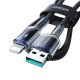 5. Joyroom S-A42 Crystal-Clear Serie 3A USB-A – Lightning Kabel 1,2 m – Schwarz