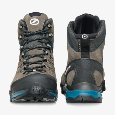 5. Scarpa ZG Trek GTX Trekkingschuhe – Titan/Seeblau, Größe: 46