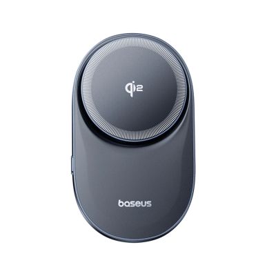 2. Baseus PrimeTrip VC1 Pro Magnethalterung mit Qi2-Induktionsladegerät für Lüftungsschlitze – Schwarz