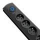 2. Qoltec 50104 Steckdosenleiste (1,5 m; schwarz)