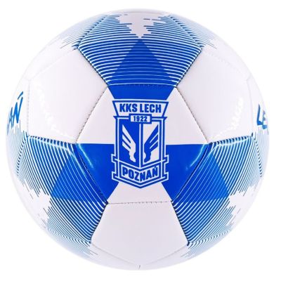 Weiß-blauer Wappenball von Lech Poznań