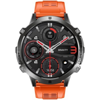 5. Smartwatch Gravity Schwarzes Armband + Armband GT42-5