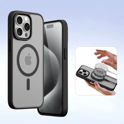 5. Dux Ducis Lawa Lederhülle für iPhone 15 Pro Max - Schwarz