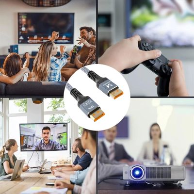 10. Wozinsky WPS-16AYL3S DisplayPort 2.1 Kabel 80 Gbit/s 16K@60Hz 8K@120Hz 4K@240Hz HDR HDCP DSC 3m - Schwarz