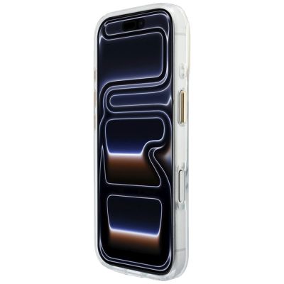 5. Guess IML Script Metal MagSafe Hülle für iPhone 18 Pro Max / 17 Pro Max – transparent