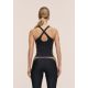 3. CASALL Damen-Tanktop mit formgebendem Block-BH, Schwarz