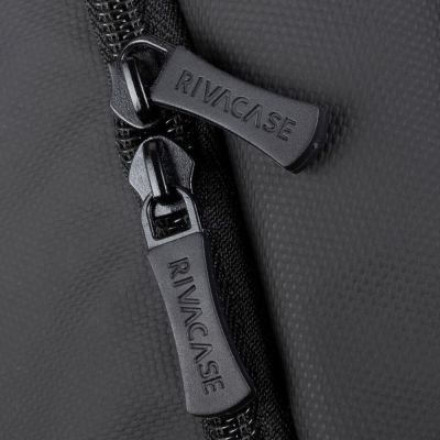 10. Rivacase Tegel 8465 Rucksack, Wanderrucksack, Schwarz, Polyester