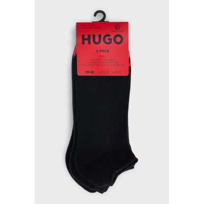 5. HUGO 3P LC lange Socken schwarz (50514916-001)