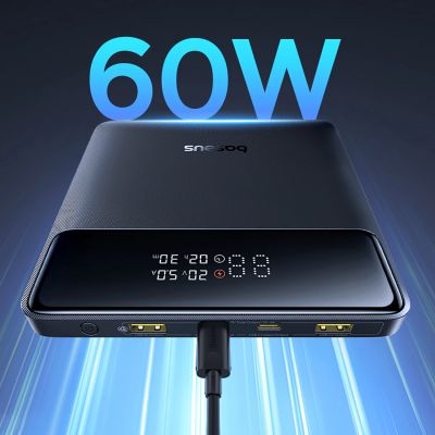 15. Baseus Blade H1 20000mAh 100W Powerbank mit Display - Schwarz