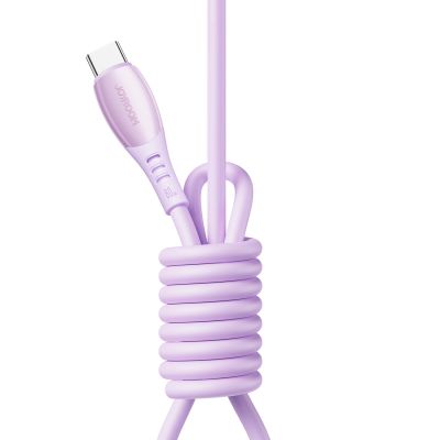 3. Joyroom S-A59 Vibrant Series 60W USB-C - USB-C-Kabel 1,2 m - Lila