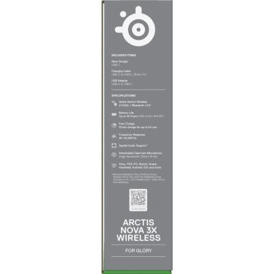 12. Steelseries Arctis Nova 3X Wireless für Xbox-Kopfhörer, Schwarz