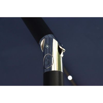 32. Gartenschirm mit LED-Beleuchtung, 300 cm, Marineblau