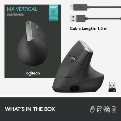 9. Logitech MX 910-005448 Maus (Optisch; 4000 DPI; Schwarz)