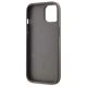 7. DKNY Leather Checkered Mono Pattern MagSafe-Hülle für iPhone 15 Plus – Beige