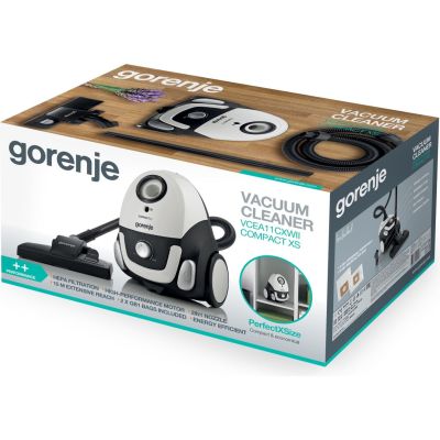 5. Gorenje VCEA11CXWII Staubsauger, 2 l Zylinderstaubsauger, Trocken, 750 W, Staubbeutel