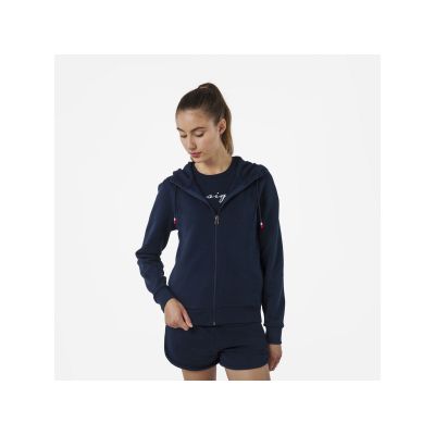 Rossignol W LOGO SWEAT FZ HOOD FL marineblau