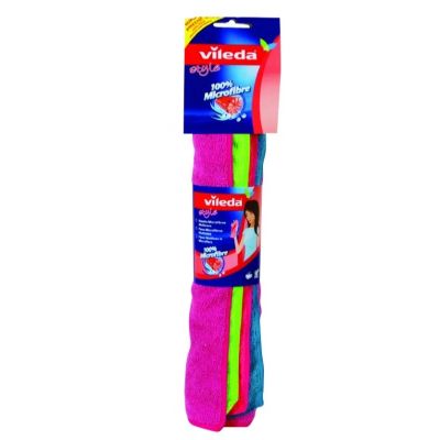8. Vileda Mikrofasertücher, Farben, Extra Groß, 4 Stück