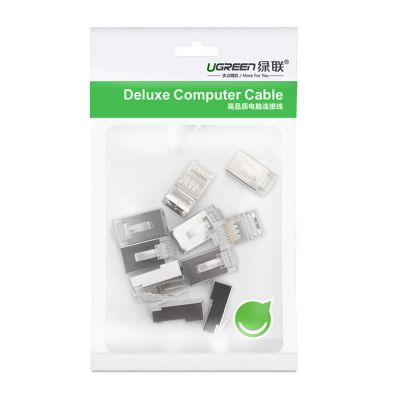 5. Ugreen 10x Steckerende RJ45 8P8C (UTP Cat. 6 / Cat. 5 / Cat. 5e) silber (NW111)