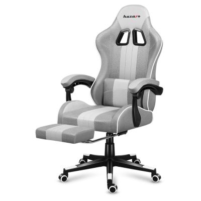 32. Huzaro Force 4.7 Gaming-Stuhl aus weißem Netzgewebe