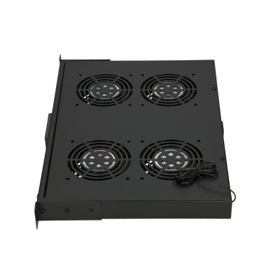 3. Lüfterpanel 19" Extralink EX.14718 mit 4 Lüftern, für freistehende Schränke, mit Thermostat