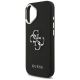 6. Guess Grained Big 4G Classic Logo Hülle für iPhone 17 - Schwarz