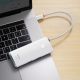 9. Baseus Lite Series multifunktionaler HUB USB Typ C - 2 x USB 3.0 / USB Typ C PD / HDMI 1,4 / SD / TF weiß (WKQX050102)