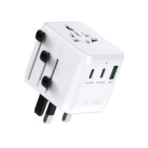 SBS Reiseadapter 2xUSB-C 1xUSB-A Universal - Weiß