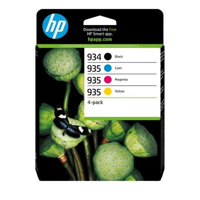HP 934 Schwarz / 935 CMY Tintenpatronen, 4er-Pack