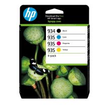 HP 934 Schwarz / 935 CMY Tintenpatronen, 4er-Pack