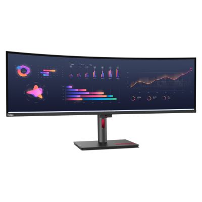 5. Lenovo ThinkVision P49w-30 Computermonitor, 124,5 cm (49 Zoll), 5120 x 1440 Pixel, Dual-WQHD-LED, Schwarz