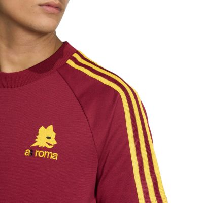 4. adidas AS Roma Originals Herren-T-Shirt, bordeauxrot, JZ7185