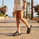 9. Sportliche Damen-Flip-Flops mit dicker Sohle für den Pool, schwarz, Big Star TT274A037