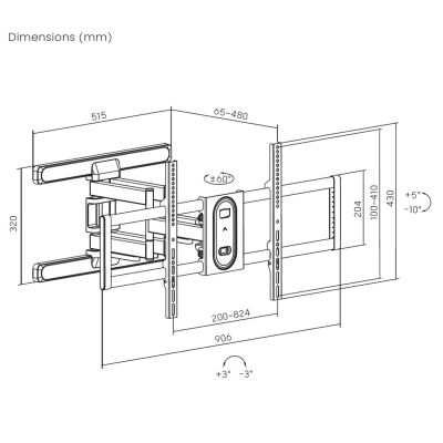 11. 3D-Kommode LUCCA, 165 x 40 x 80 cm, weiß