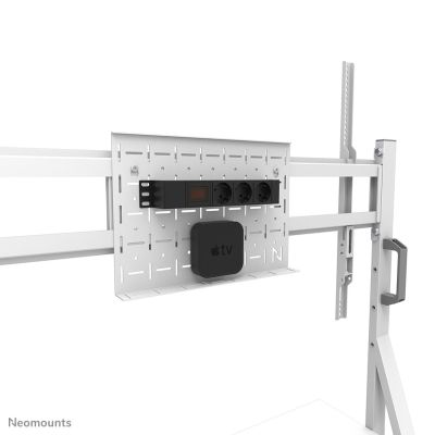 8. Neomounts FL50-525WH1 Multimedia-Ständer, weißer Multimedia-Wagen für Flachbildschirme