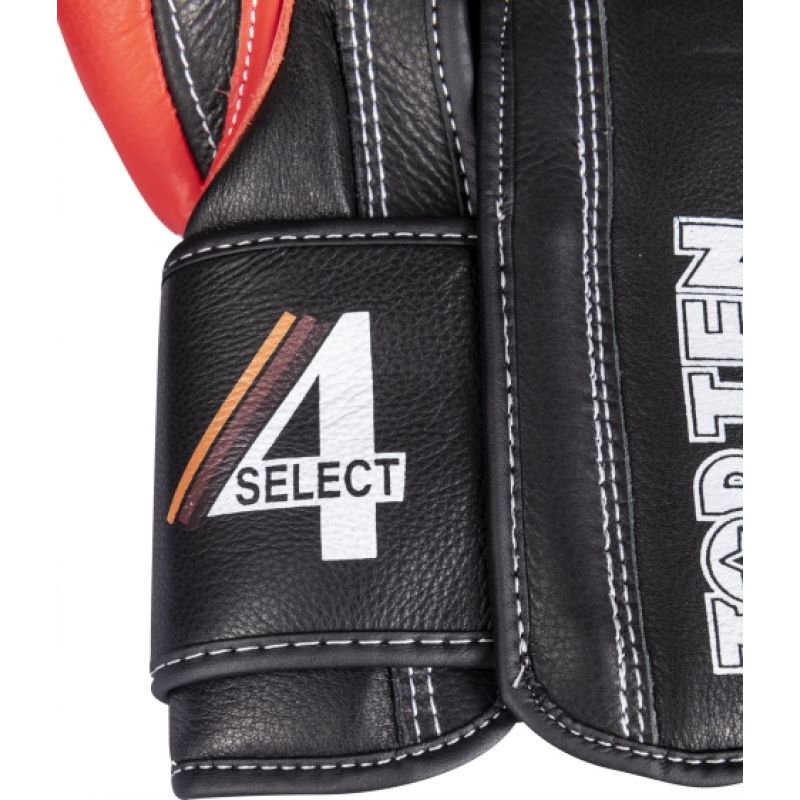 4. TOP TEN RTT-4Select Leder-Boxhandschuhe 10 oz Rot und Schwarz