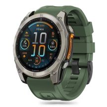Tech-Protect Silikonarmband für Garmin Fenix ​​​​5S / 5S PLUS / 6S / 6S Pro / 7S / 8 (43 MM) – Grün